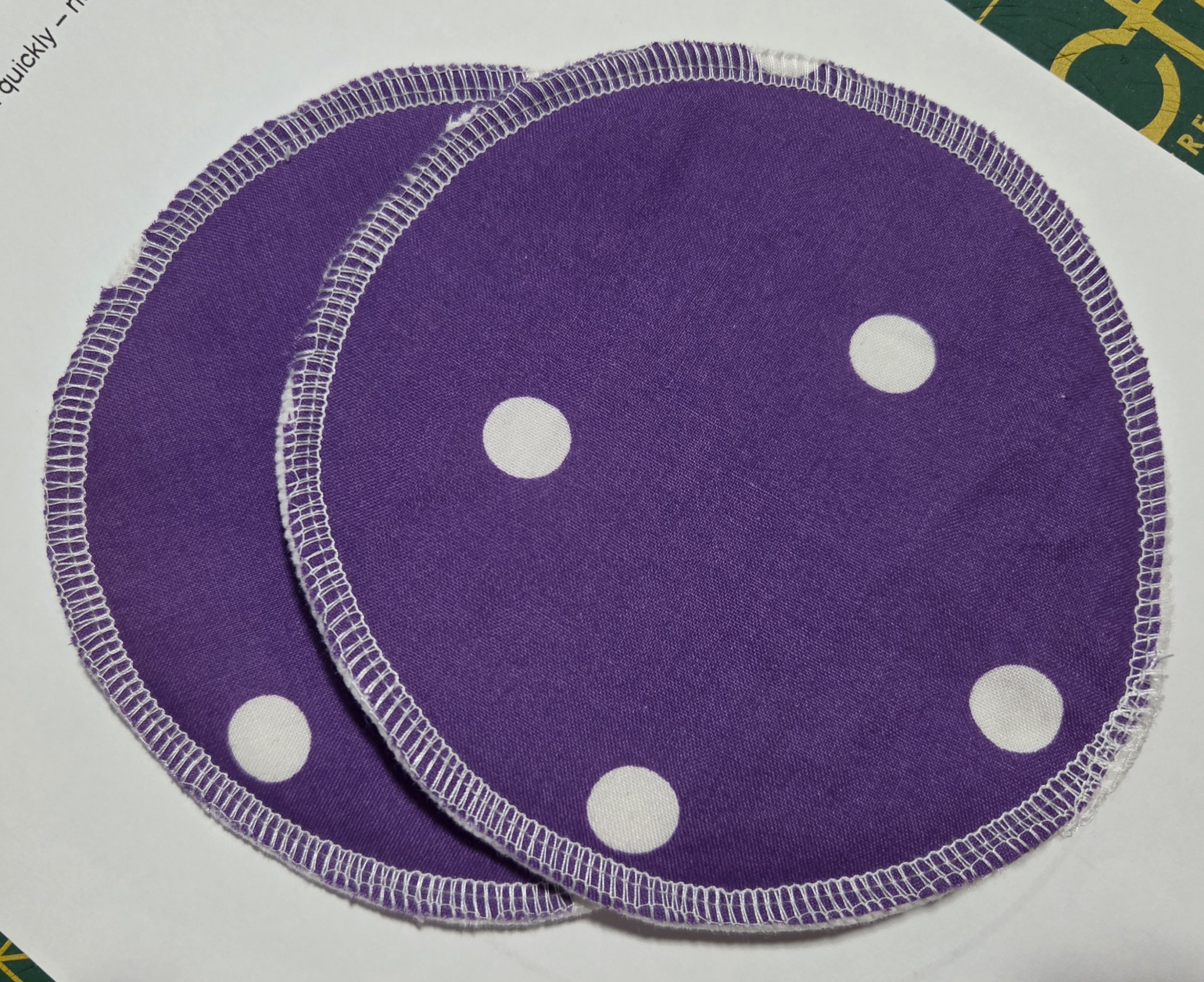 BP Purple with White Polka Dots
